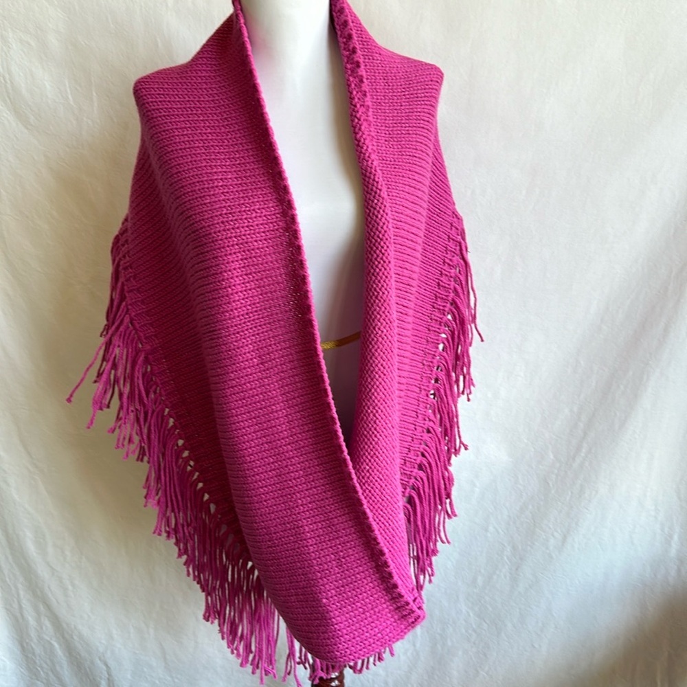 Bay Sky magenta knit scarf/wrap/skirt